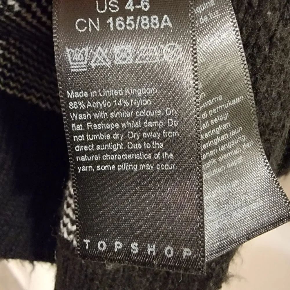 Topshop Zebra Leopard Mix Print Cardigan size 4 - 6 - Picture 7 of 7